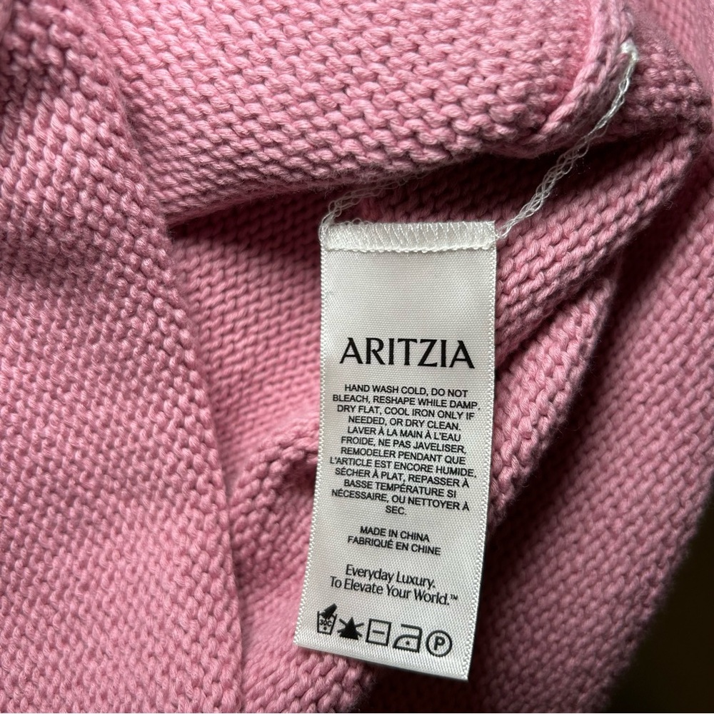 Aritzia Wilfred Signet Vest in Tart Pink Size Large - Picture 7 of 8